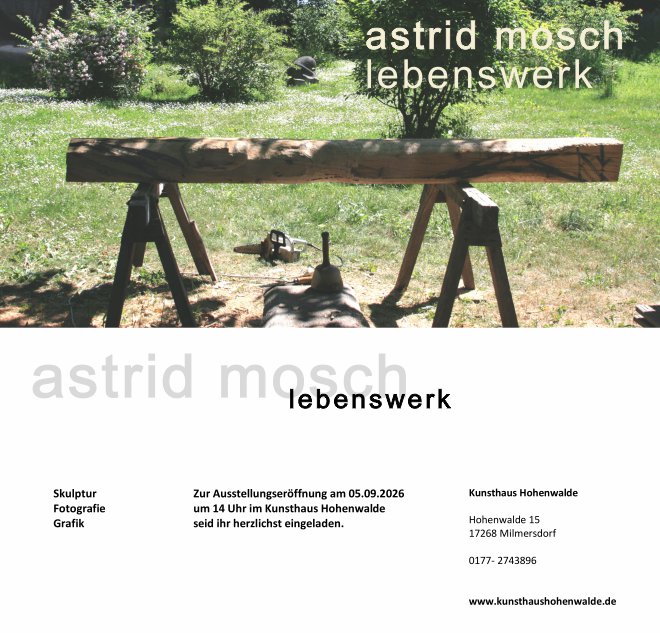 Einladung zur Ausstellungser�ffnung 05.09.2026 - 14 Uhr